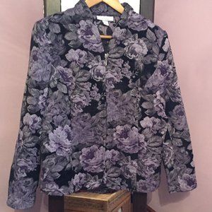 dressbarn Princess Cut Front Zip Dress Jacket